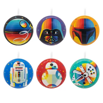 Star Wars™ Tin Ball Hallmark Ornaments, Set of 12 for only USD 31.49 | Hallmark