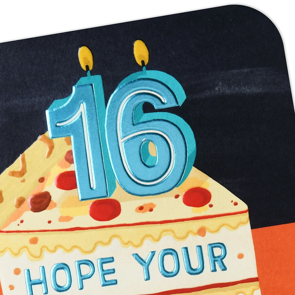 A Pizza Cake 16th Birthday Card for only USD 4.99 | Hallmark