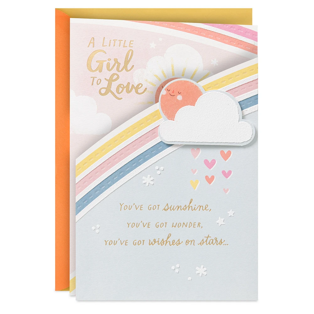 Smiles, Snuggles and Love New Baby Girl Card for only USD 7.99 | Hallmark