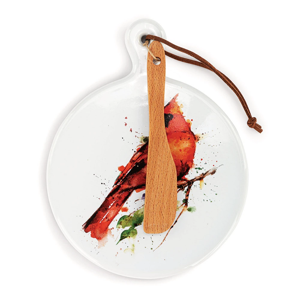 Demdaco Cardinal Mini Ceramic Serving Board, 6.5" for only USD 13.99 | Hallmark