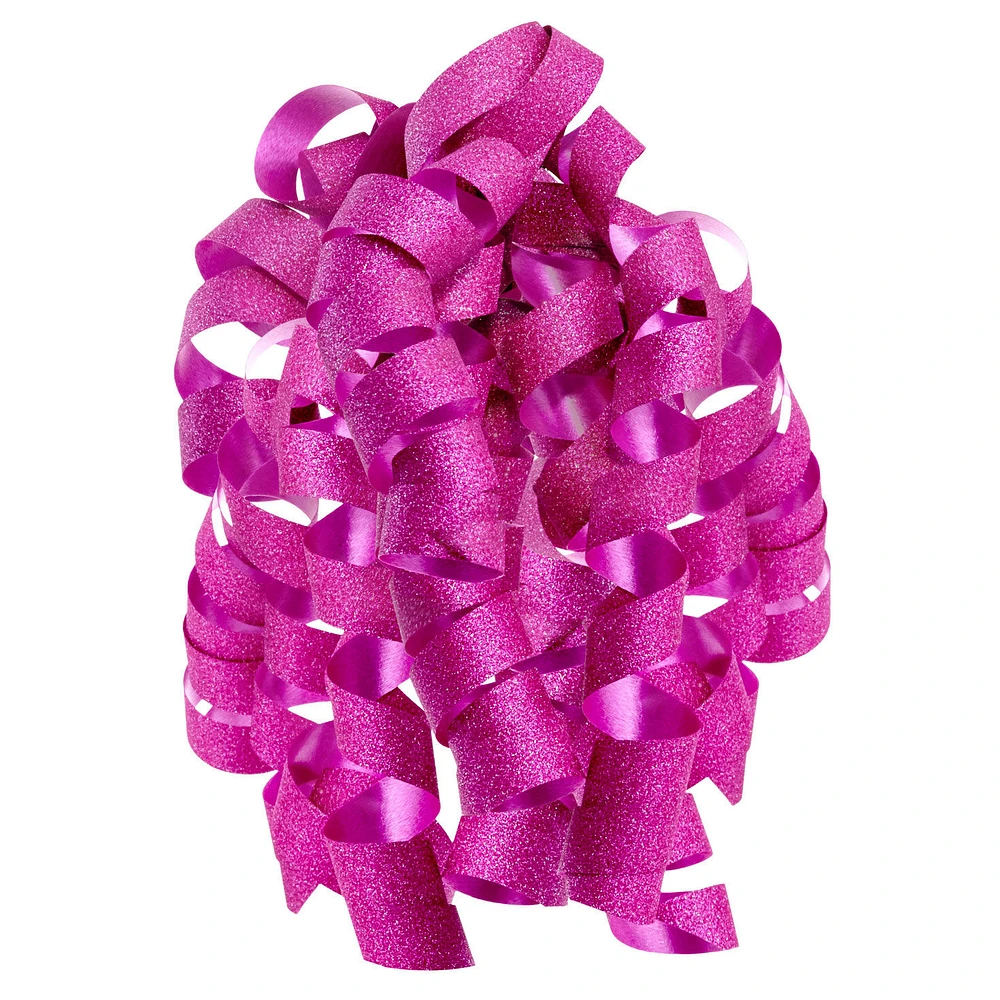 6.5" Sparkling Pink Curly Ribbon Gift Bow for only USD 1.99 | Hallmark