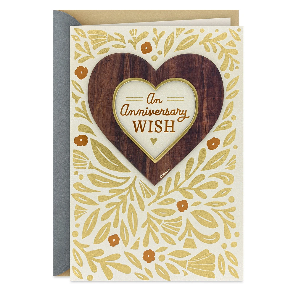 A Time to Remember Anniversary Card with Photo Frame Magnet for only USD 8.99 | Hallmark