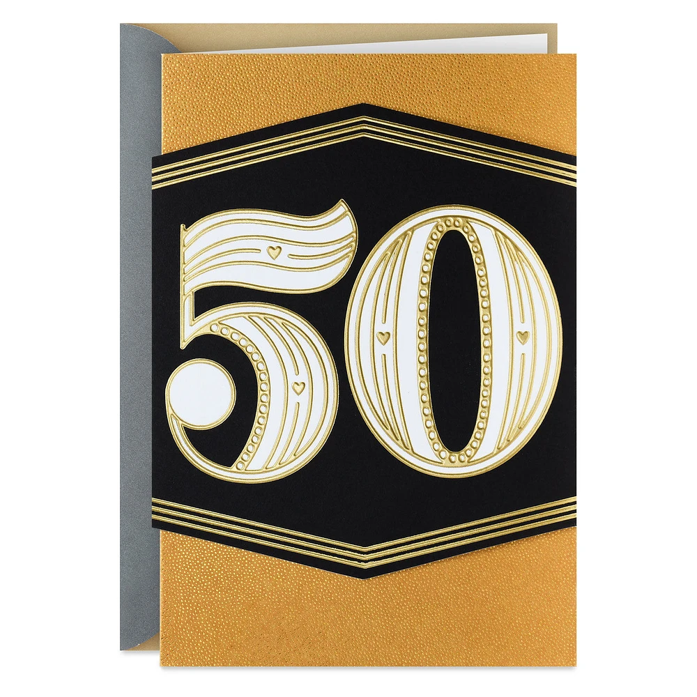 Golden Means 50th Anniversary Card for only USD 5.59 | Hallmark