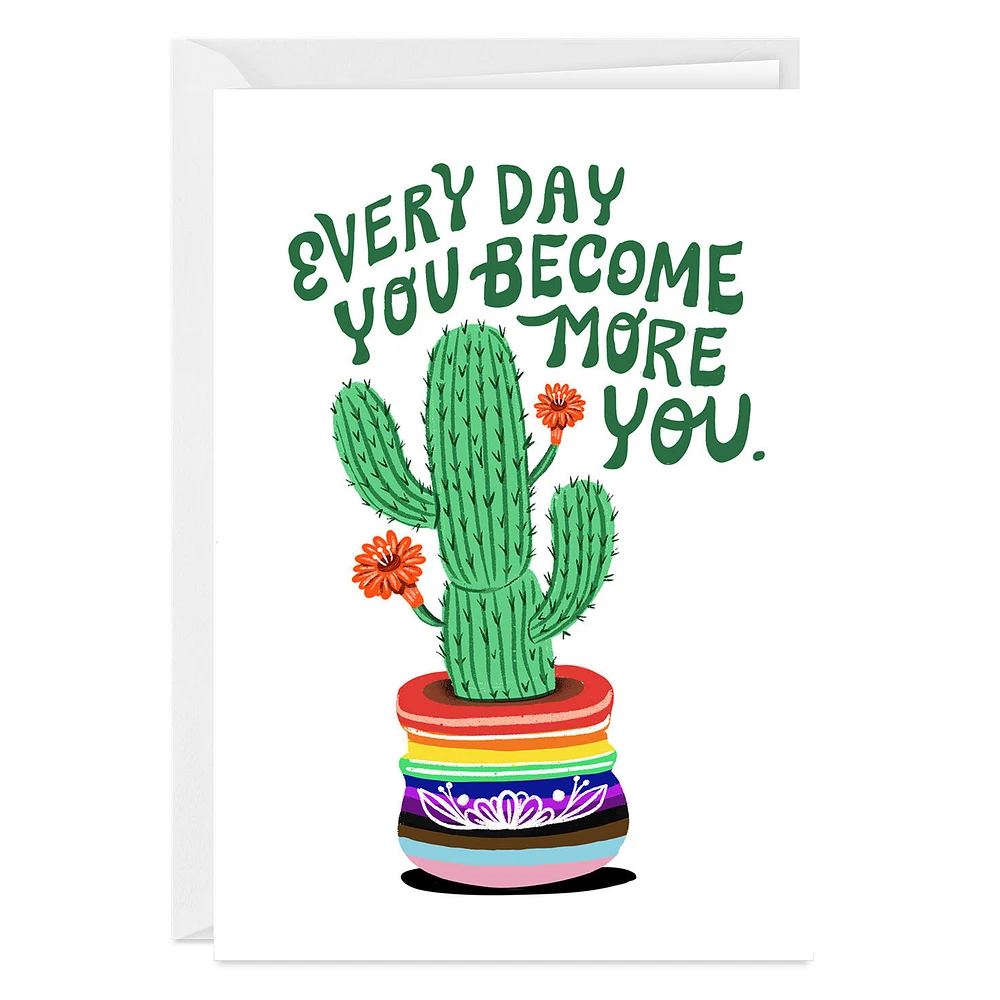 You Become More You Cactus Custom Encouragement Card for only USD 4.99 | Hallmark