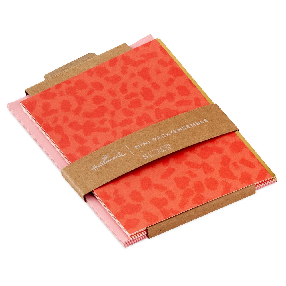Orange Animal Print Blank Notes Mini Pack, Set of 5 for only USD 5.00 | Hallmark