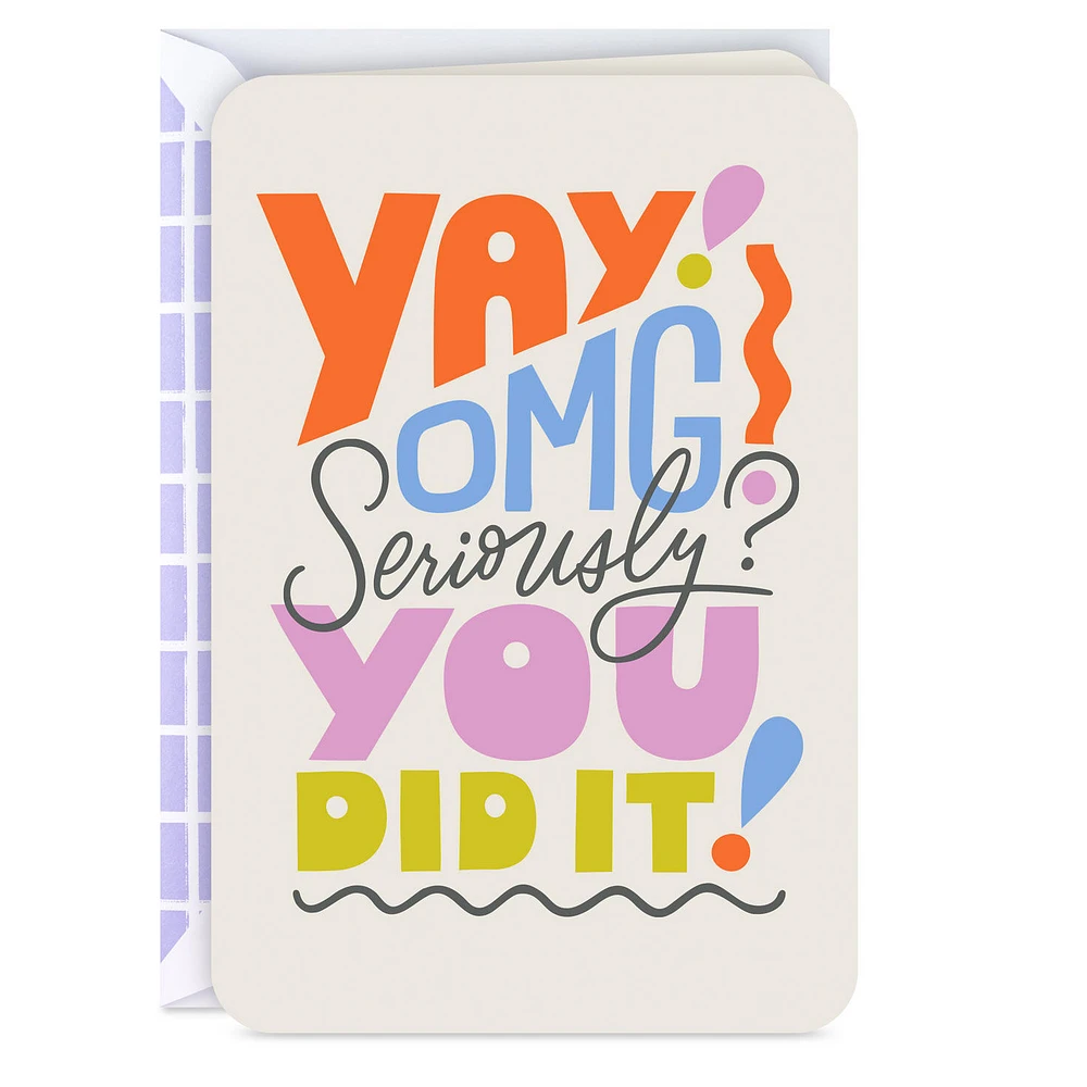 Yay, You Did It Congratulations Card for only USD 2.99 | Hallmark