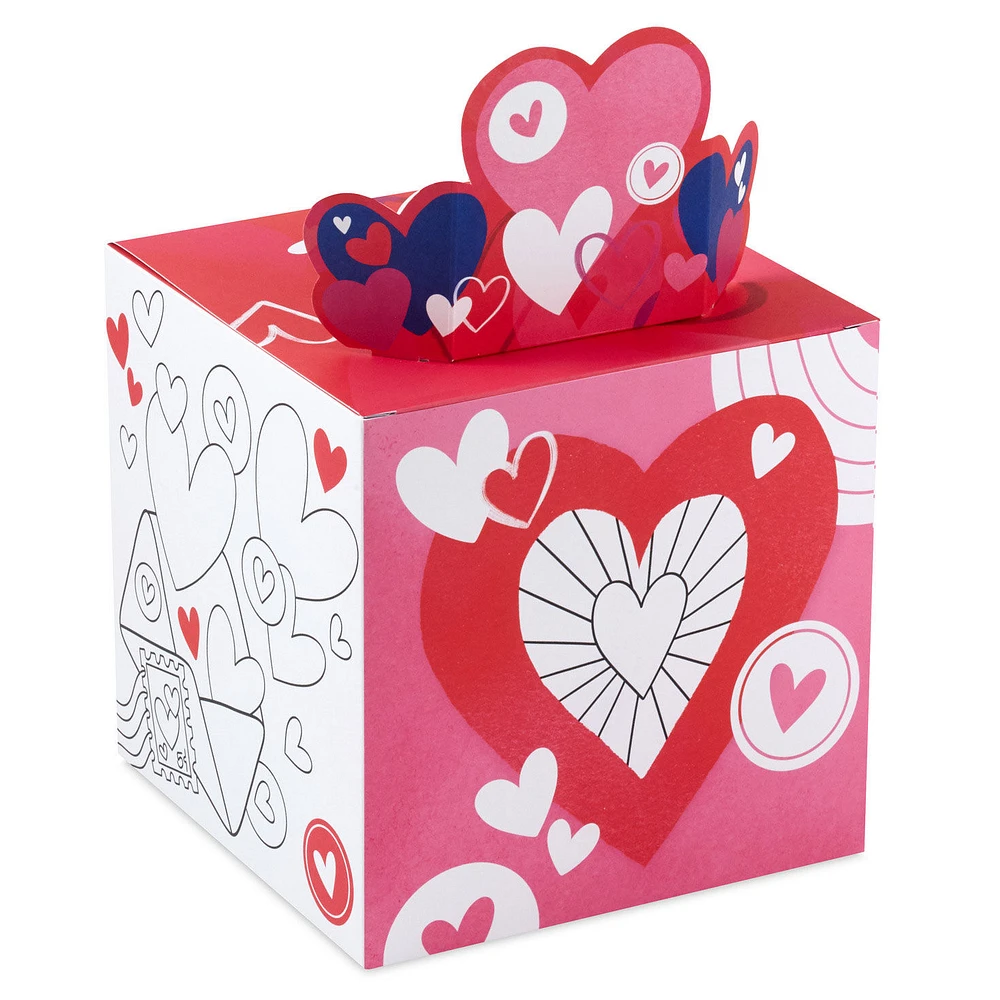 Happy Hearts Kids Classroom Valentines Set With Cards, Stickers and Customizable Mailbox for only USD 16.99 | Hallmark