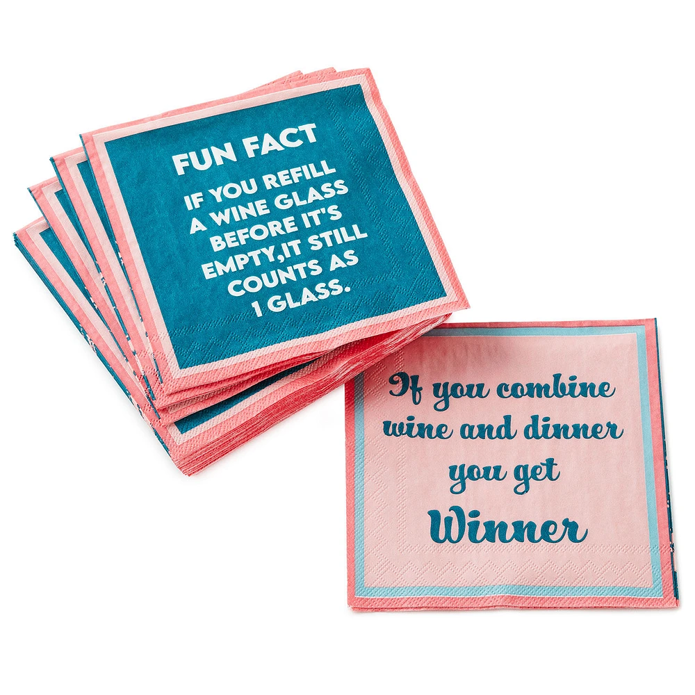 Drinks on Me Refill Wine Funny Party Napkins, Pack of 20 for only USD 5.99 | Hallmark