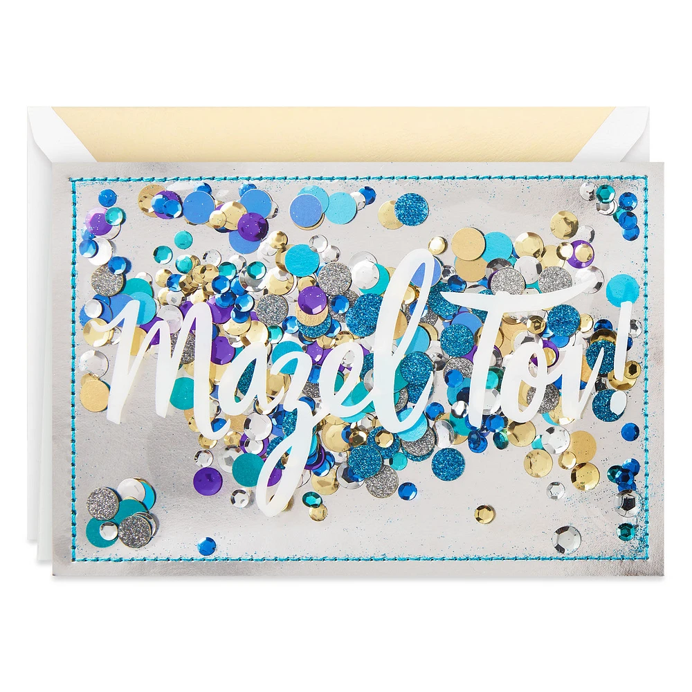 Mazel Tov Confetti Blank Congratulations Card for only USD 8.59 | Hallmark