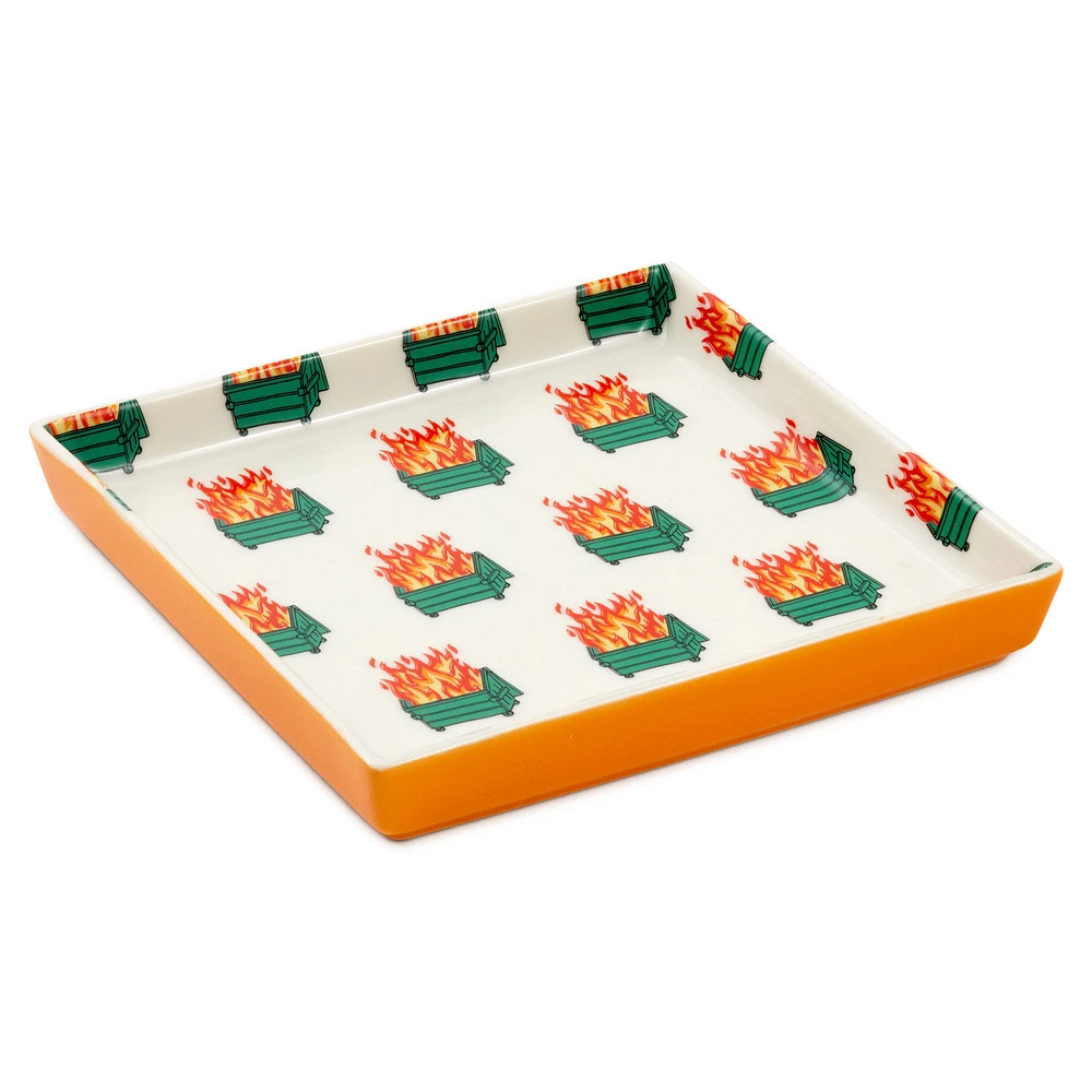 Dumpster Fire Funny Trinket Tray for only USD 14.99 | Hallmark