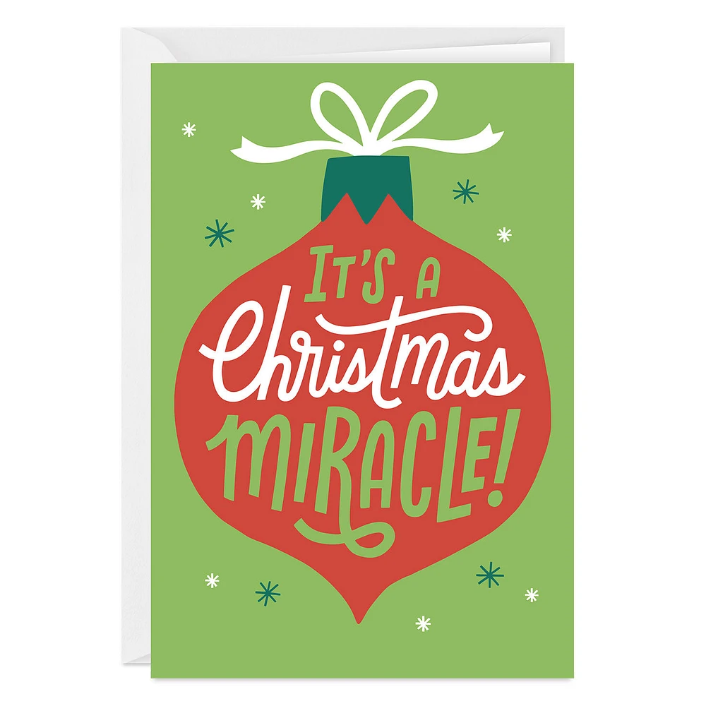 It's a Miracle Funny Custom Christmas Card for only USD 4.99 | Hallmark