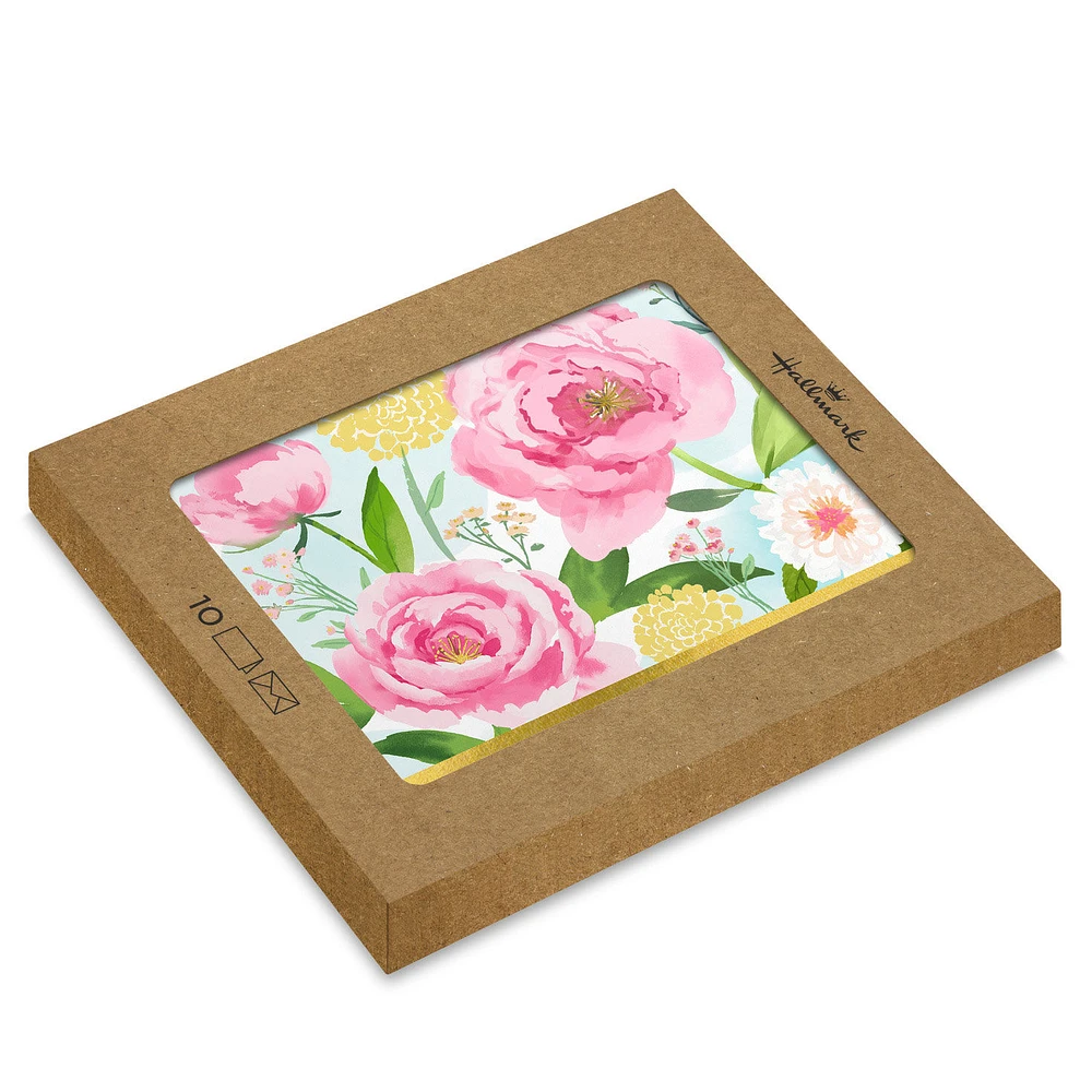 Painterly Flowers Blank Notes, Pack of 10 for only USD 10.49 | Hallmark