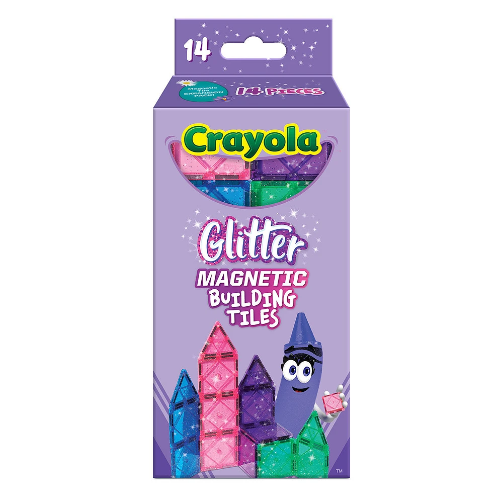 Crayola Glitter Magnetic Tiles Set, 14 pieces for only USD 14.99 | Hallmark