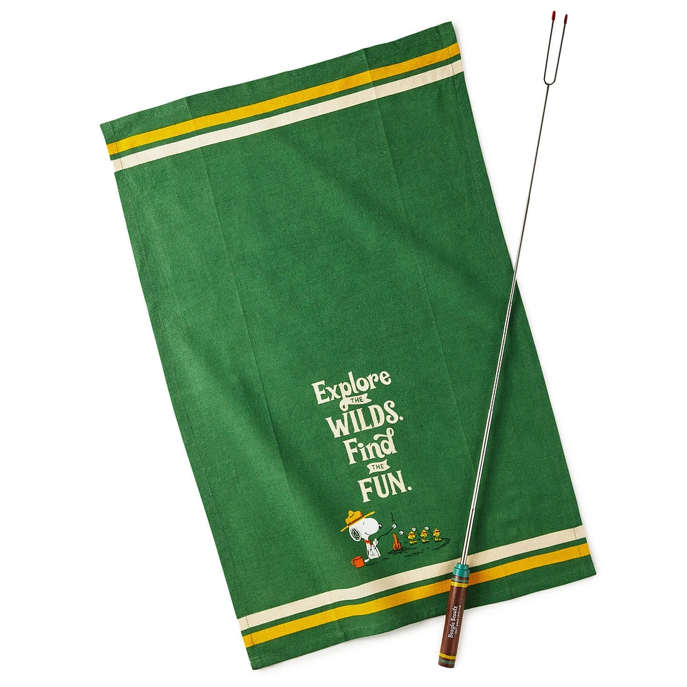 Peanuts® Beagle Scouts Tea Towel and S'mores Fork, Set of 2 for only USD 24.99 | Hallmark