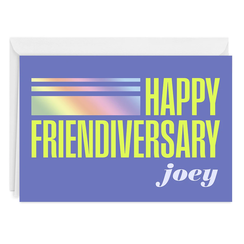 Happy Friendiversary Custom Friendship Card for only USD 4.99 | Hallmark