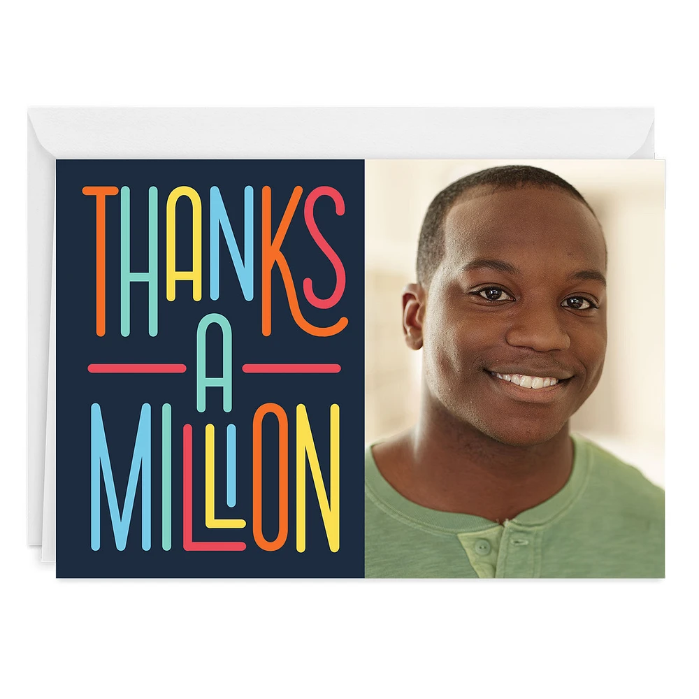Personalized Thanks a Million Thank-You Photo Card for only USD 4.99 | Hallmark