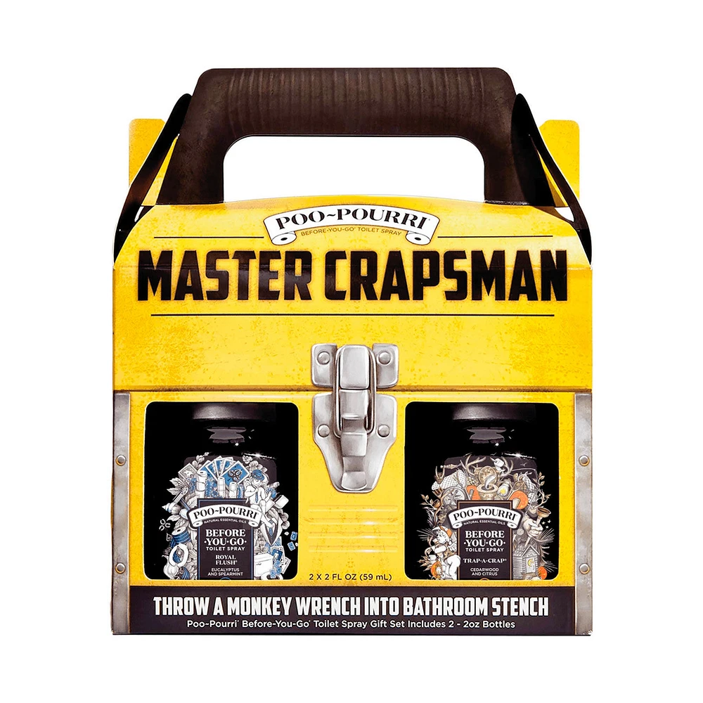 Poo-Pourri Master Crapsman Deodorizing Spray Gift Box, Set of 2 for only USD 22.99 | Hallmark