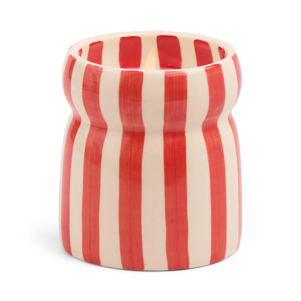 Paddywax Hibiscus Bay Red-Striped Cabana Candle, 6.5 oz. for only USD 26.99 | Hallmark