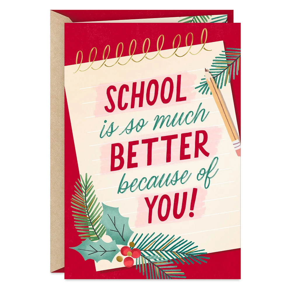 You Make School So Much Better Christmas Thank-You Card for only USD 2.99 | Hallmark