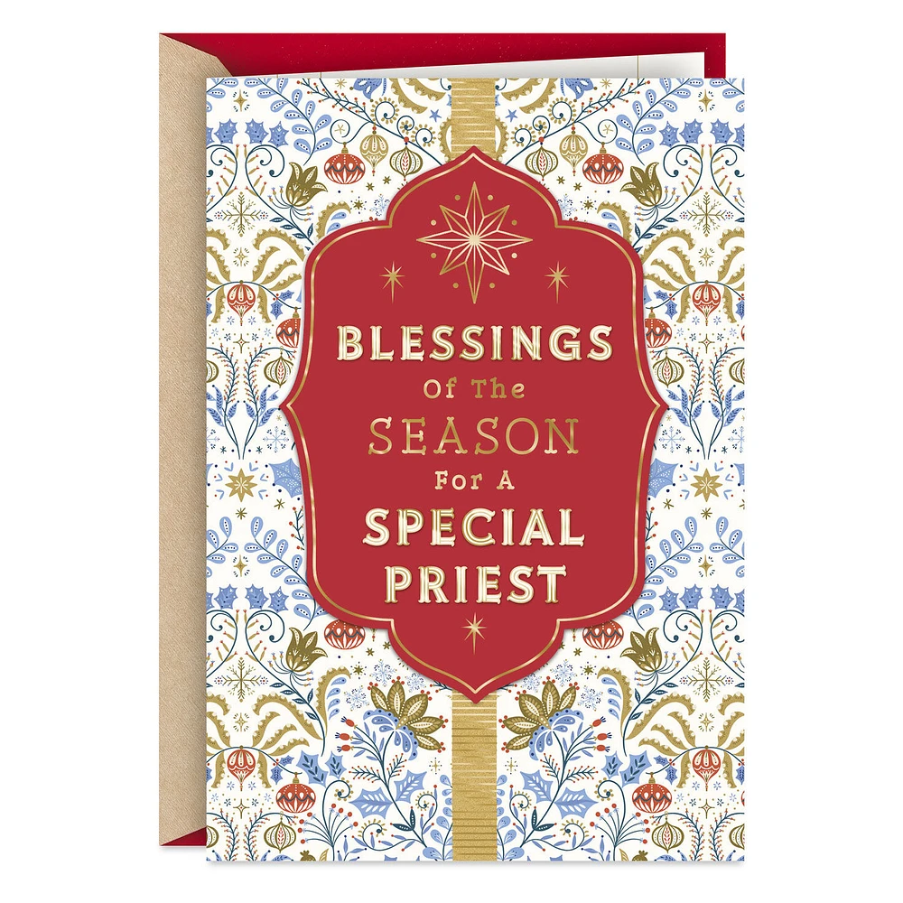 Blessings of the Season Religious Christmas Card for Priest for only USD 2.99 | Hallmark