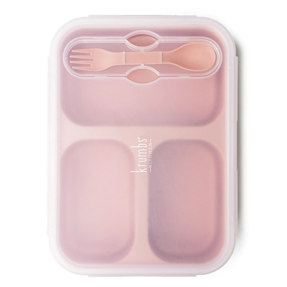 Krumbs Kitchen Mauve Collapsible Silicone Meal Prep Container for only USD 18.99 | Hallmark