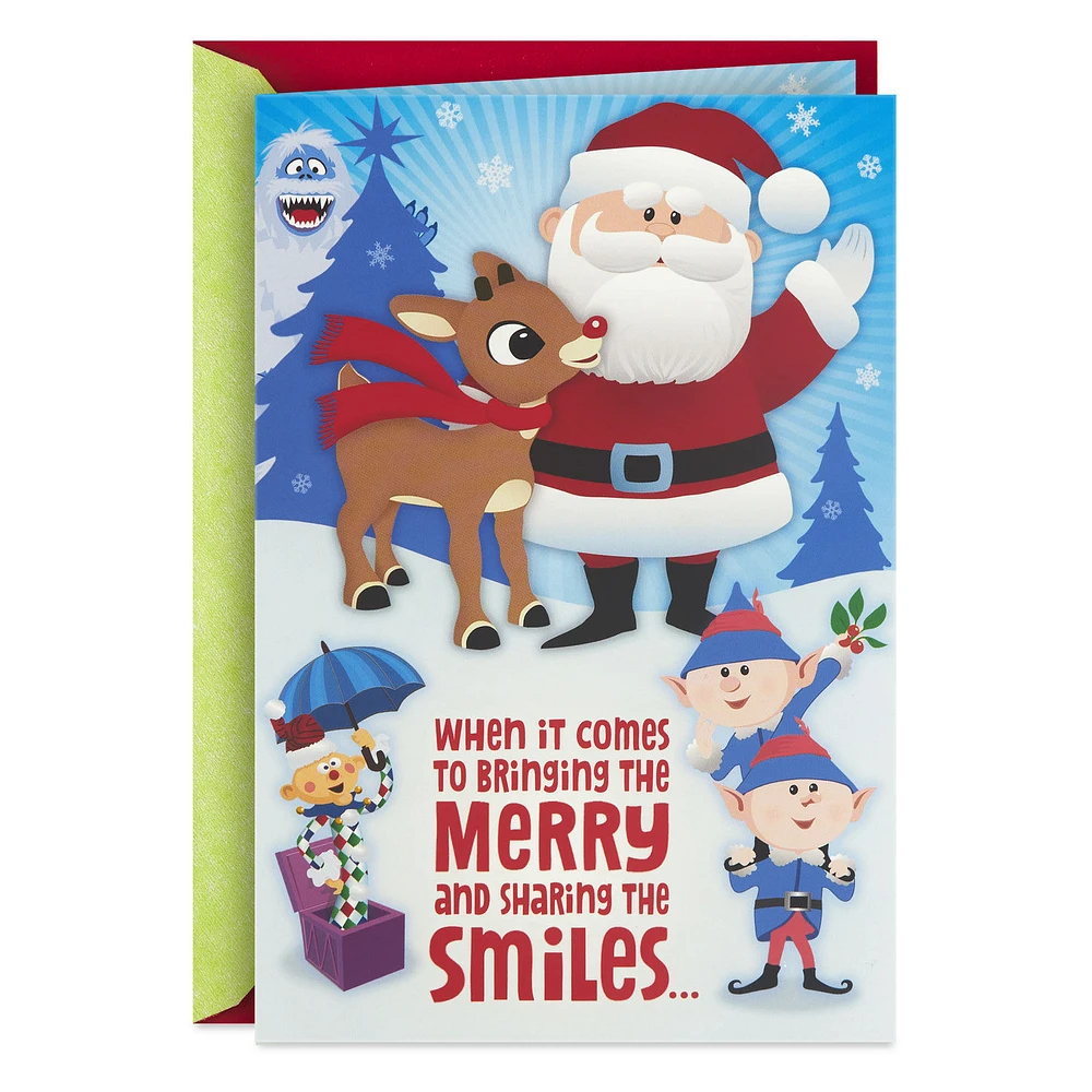 Rudolph the Red-Nosed Reindeer® Bringing the Merry Musical Christmas Card for Kids for only USD 5.99 | Hallmark