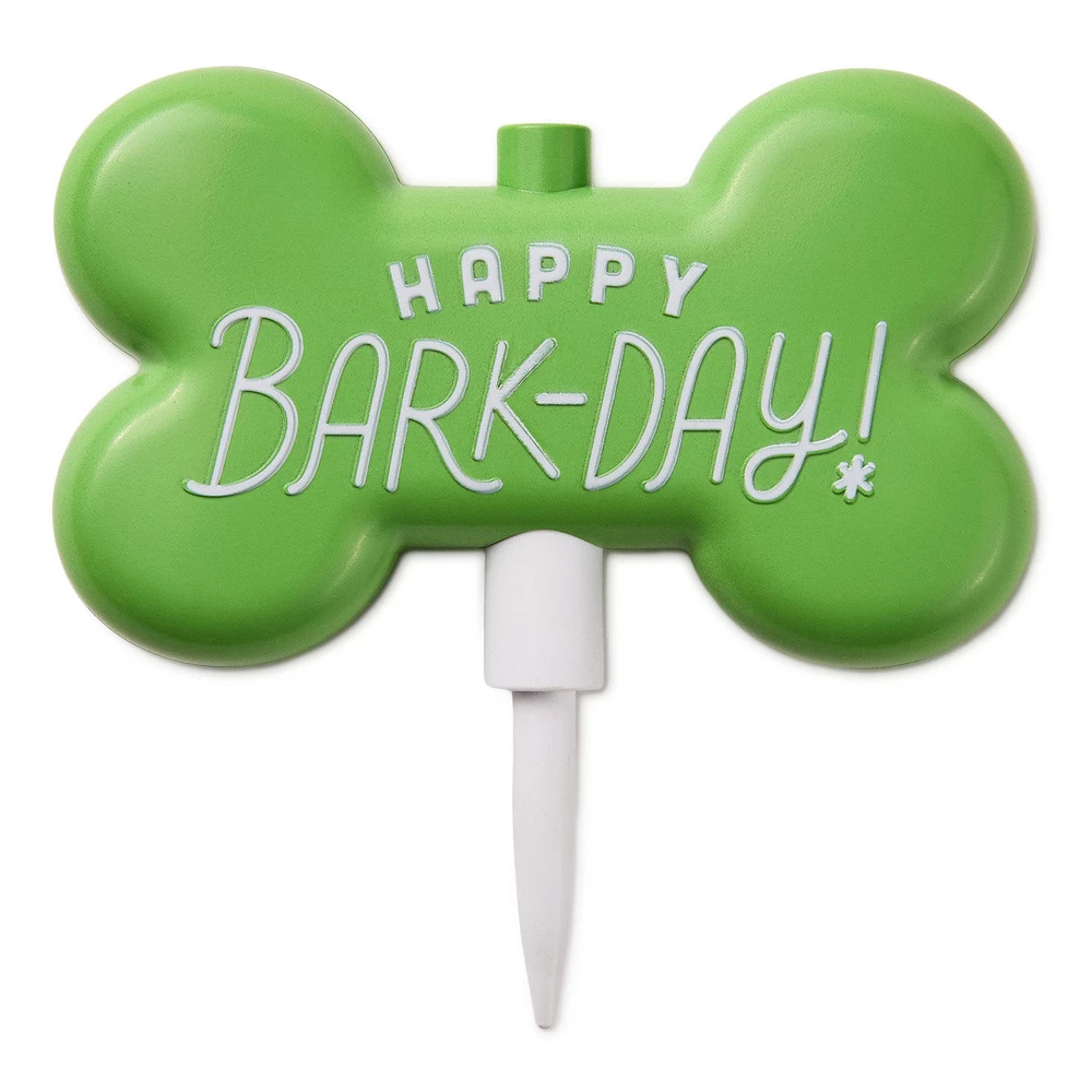 Happy Barkday Candle Holder Cake Topper for only USD 16.99 | Hallmark