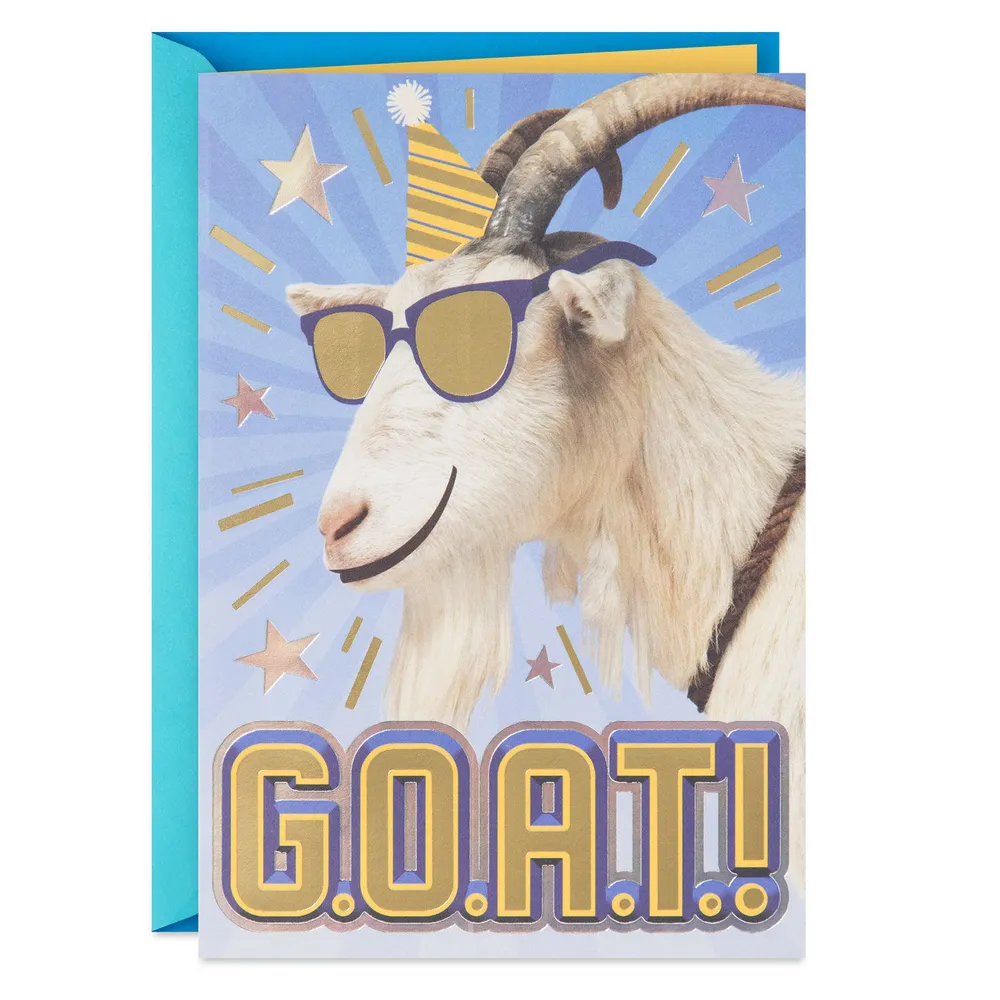 G.O.A.T. Funny Birthday Card for only USD 3.99 | Hallmark