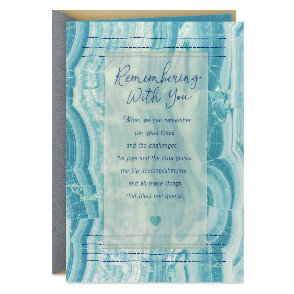 Remembering With You Sympathy Card for only USD 4.99 | Hallmark