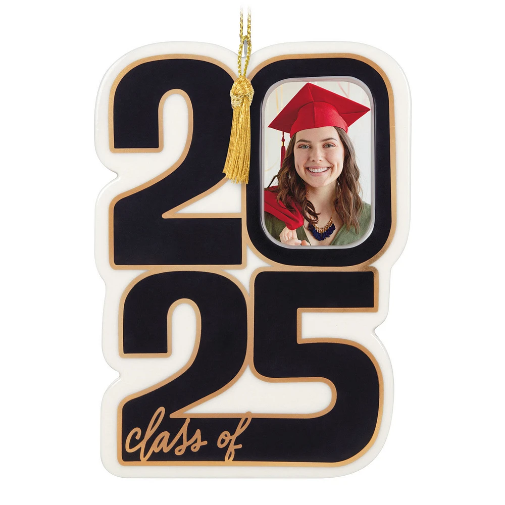 Class of 2025 Porcelain Personalized Ornament, Custom Photo for only USD 29.99 | Hallmark