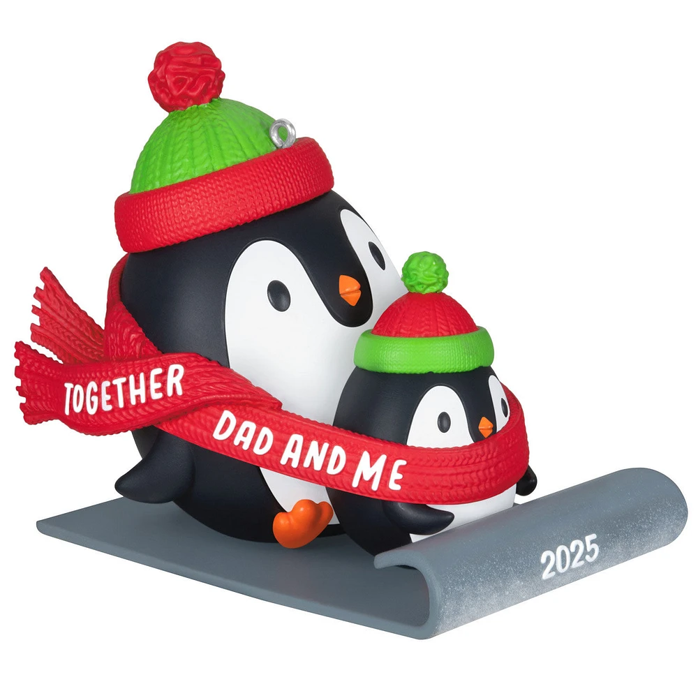 Dad & Me Penguins Sledding 2025 Ornament for only USD 19.99 | Hallmark