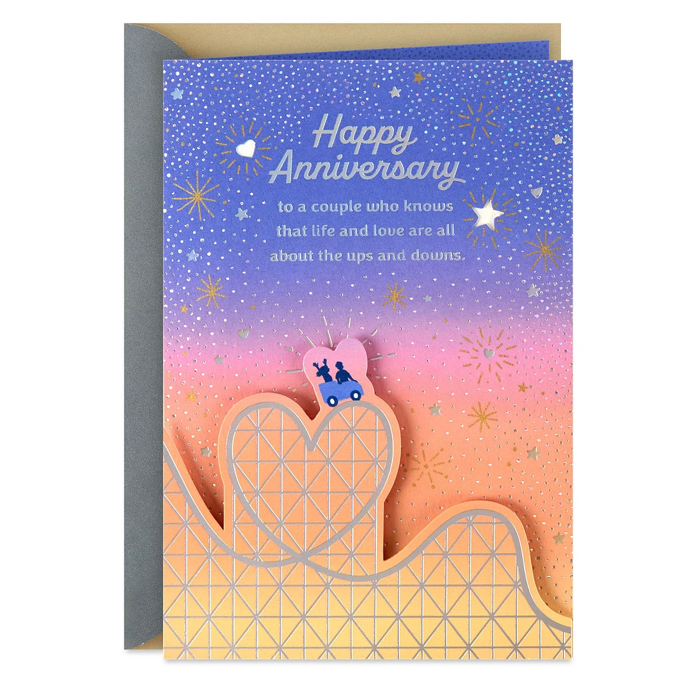 Starry Roller Coaster Anniversary Card for Couple for only USD 6.99 | Hallmark