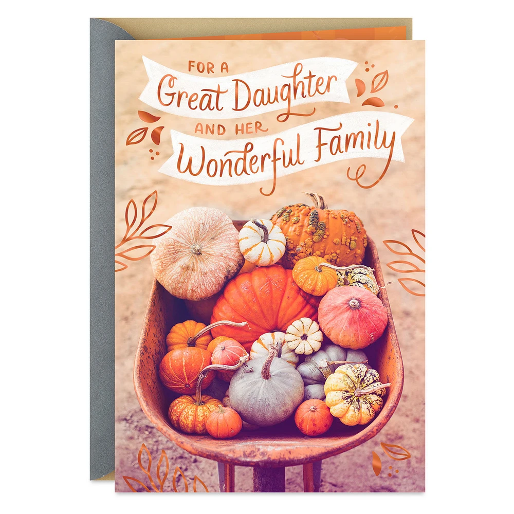 Blessings Big and Small Thanksgiving Card for Daughter and Family for only USD 2.99 | Hallmark