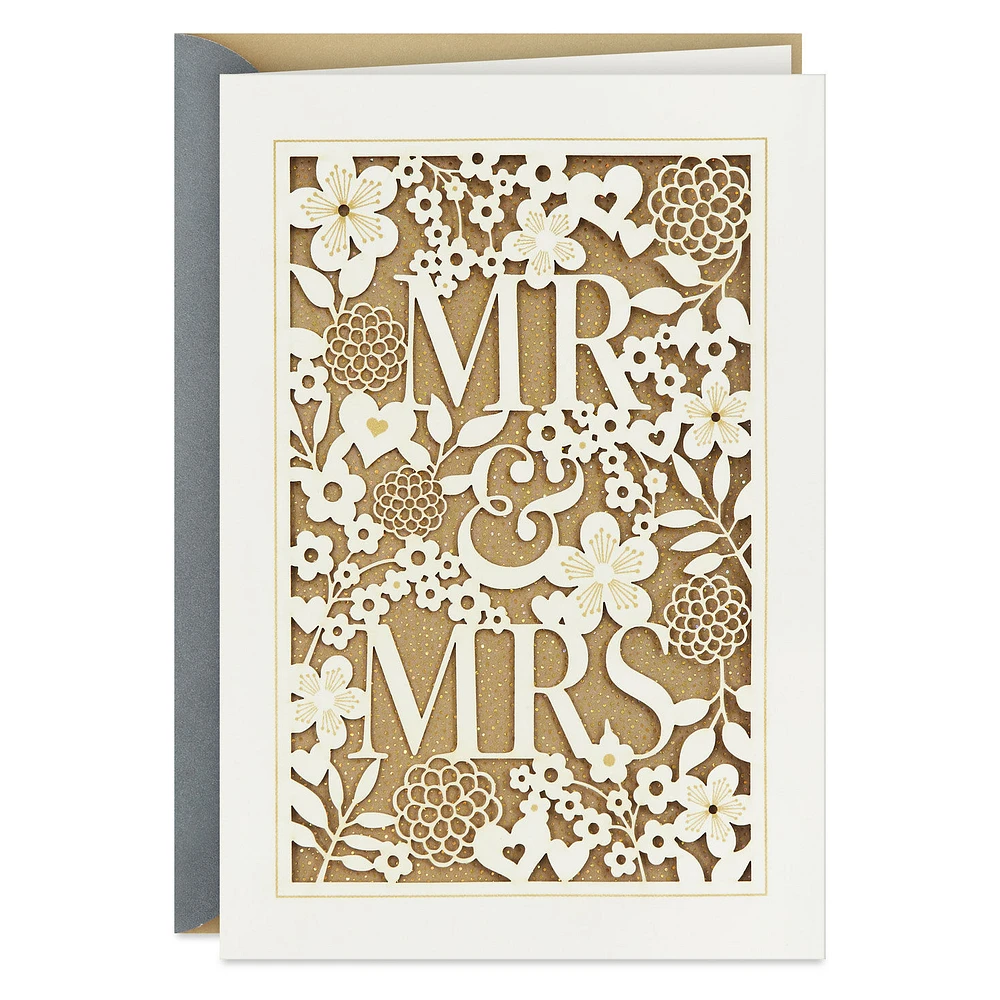Elegant Lace Mr. and Mrs. Wedding Card for only USD 6.99 | Hallmark