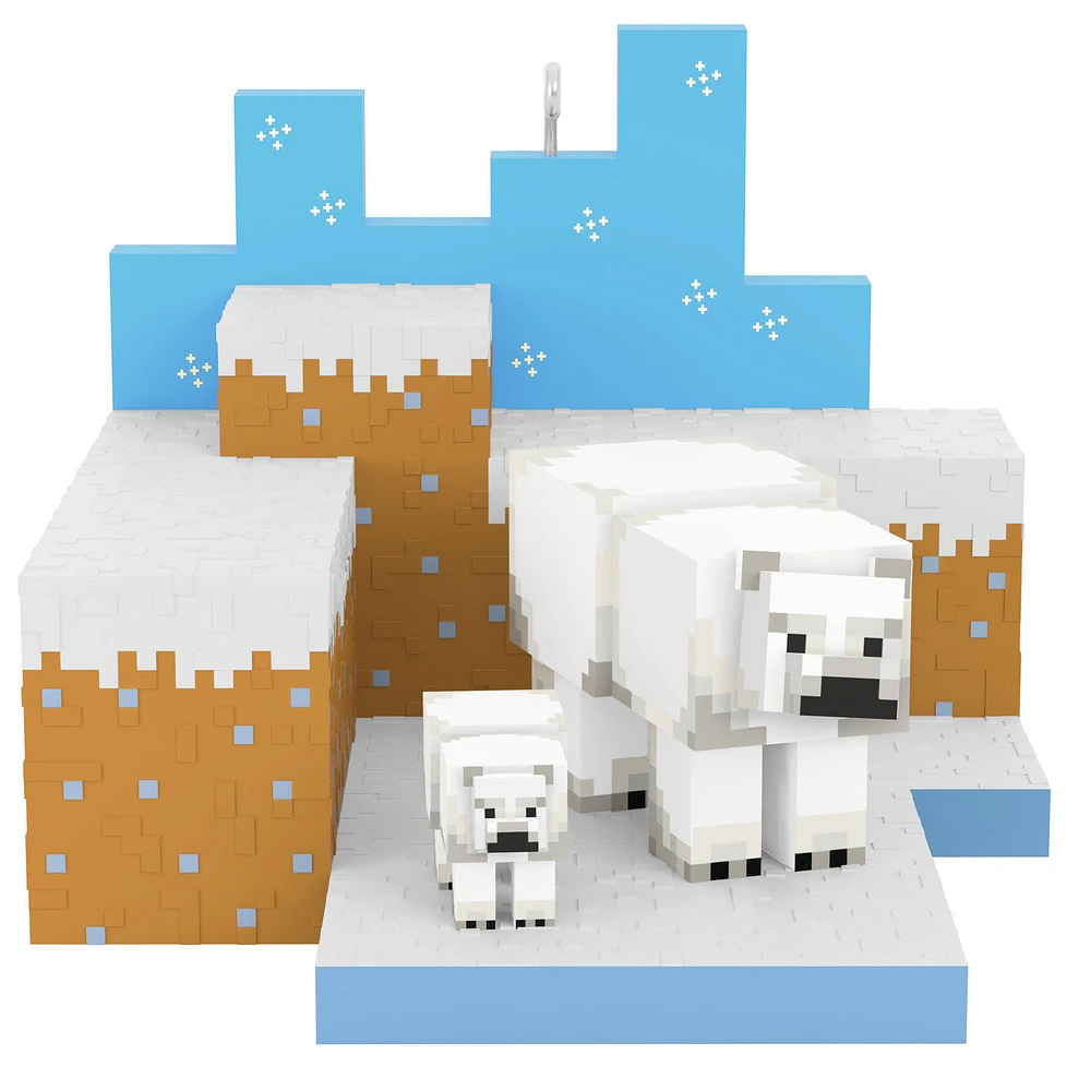 Minecraft Polar Bears in Snowy Tundra Ornament for only USD 30.99 | Hallmark