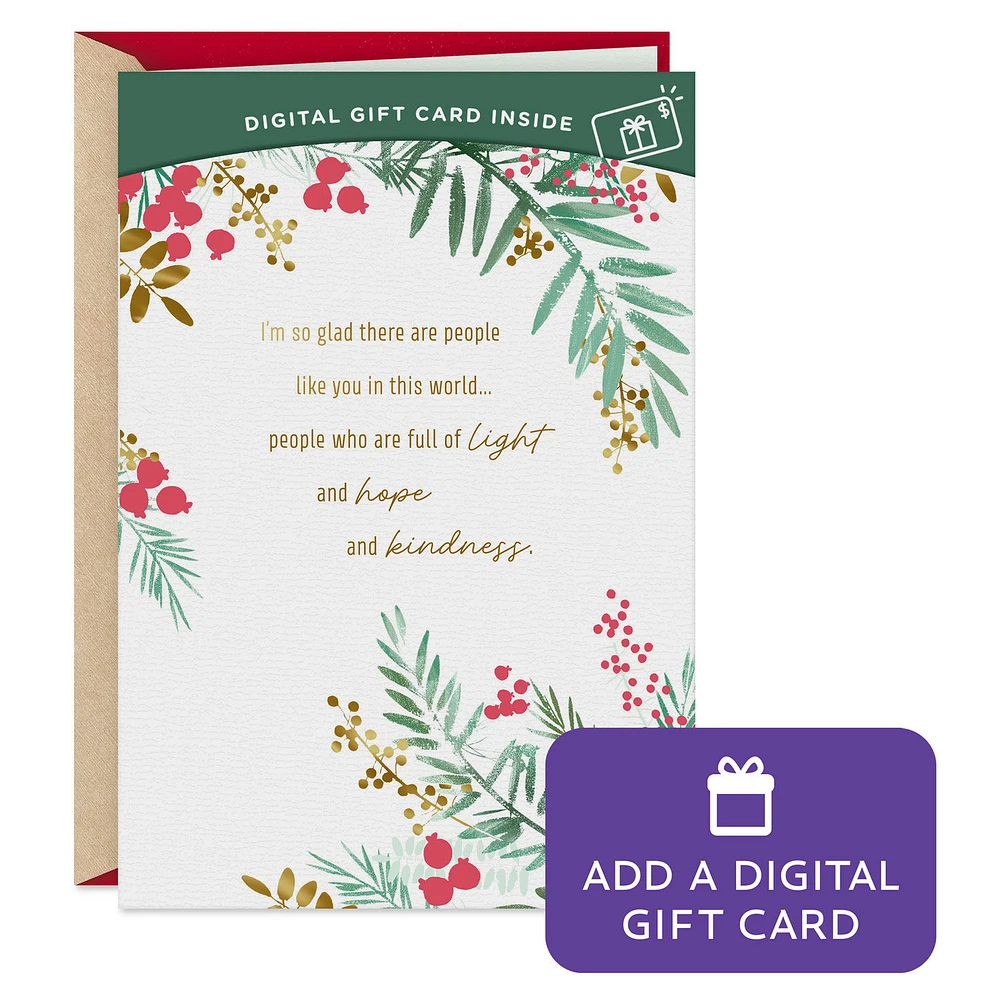 Thankful for People Like You Gift Card Greeting Christmas Card for only USD 4.99 | Hallmark