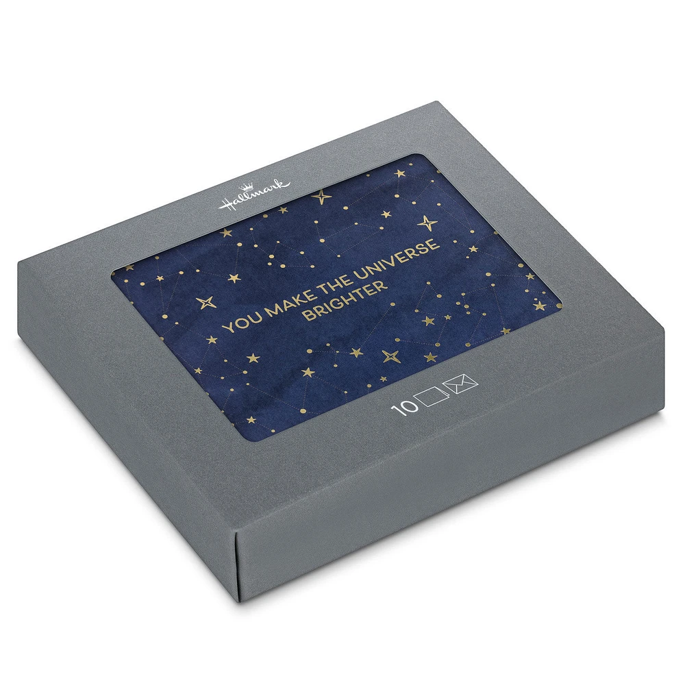 Starry Blue You Make the Universe Brighter Blank Thank You Notes, Pack of 10 for only USD 10.49 | Hallmark