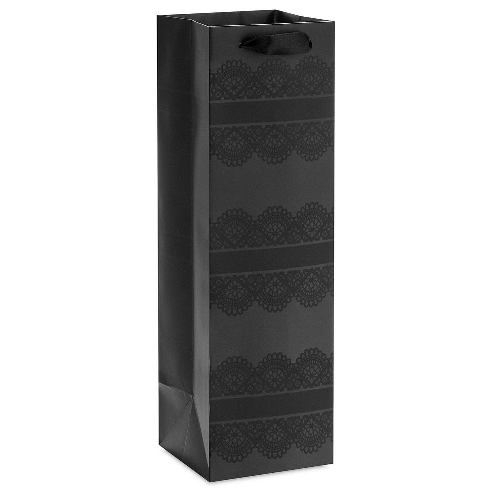 13" Black Lace Wine Gift Bag for only USD 4.49 | Hallmark