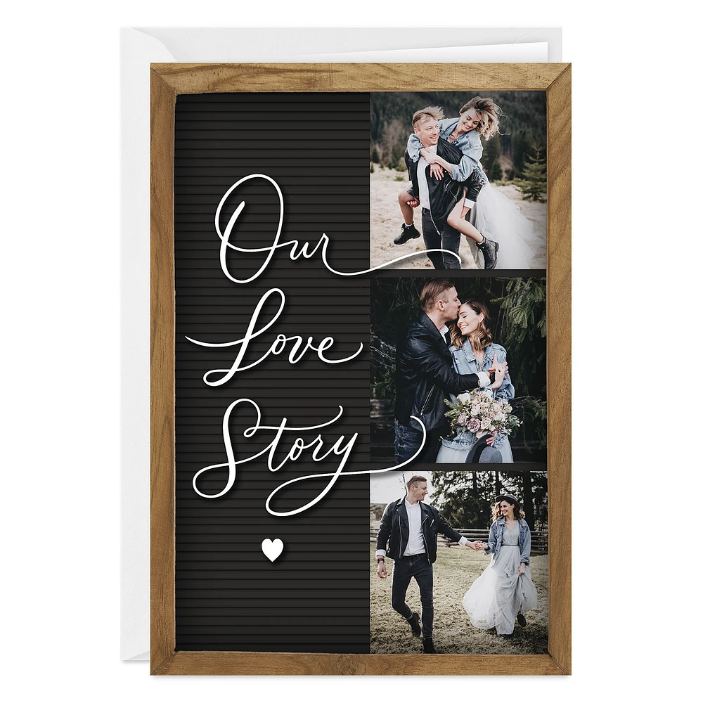 Our Love Story Letter Board Custom Love Card for only USD 4.99 | Hallmark