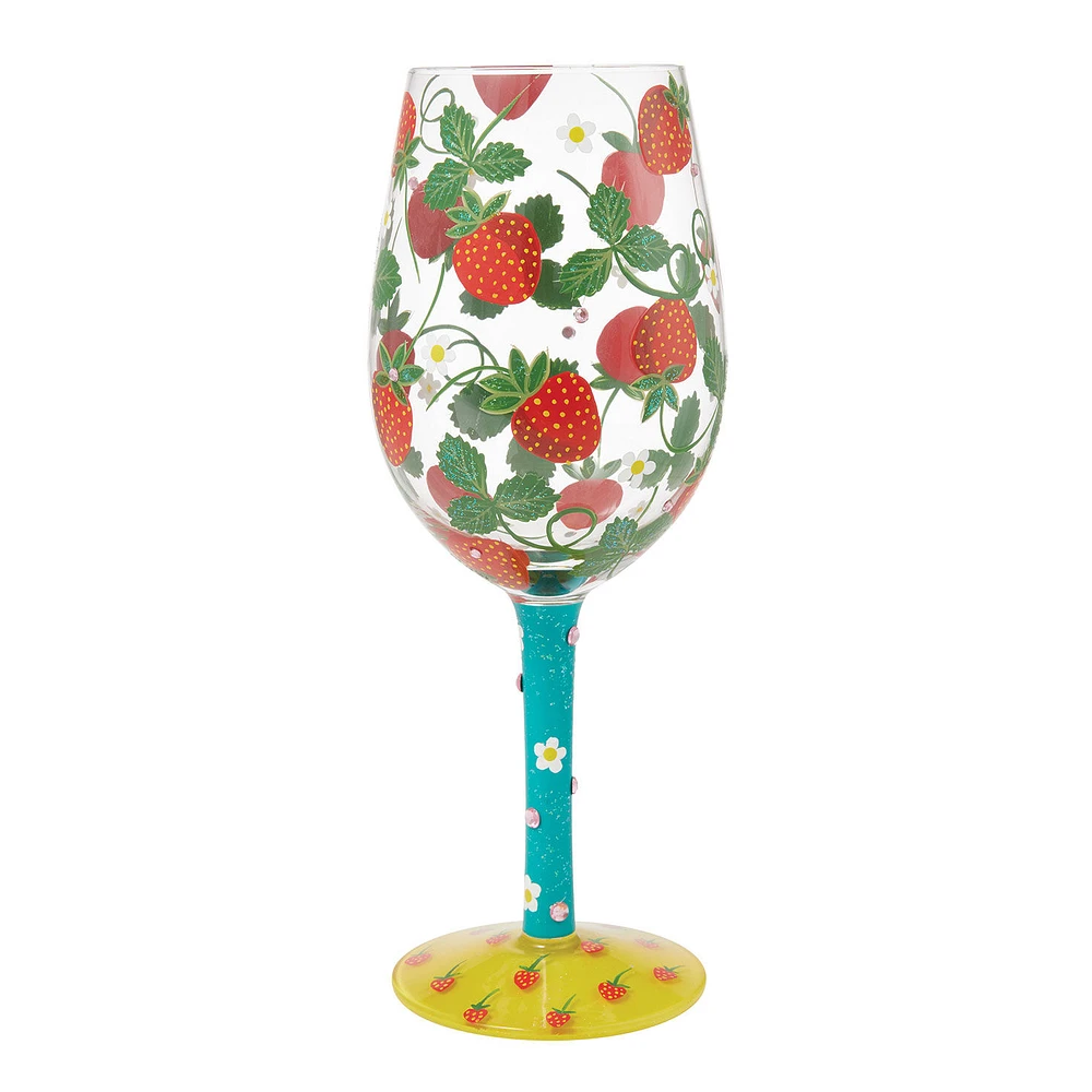 Lolita Strawberry Handpainted Wine Glass, 15 oz. for only USD 34.99 | Hallmark