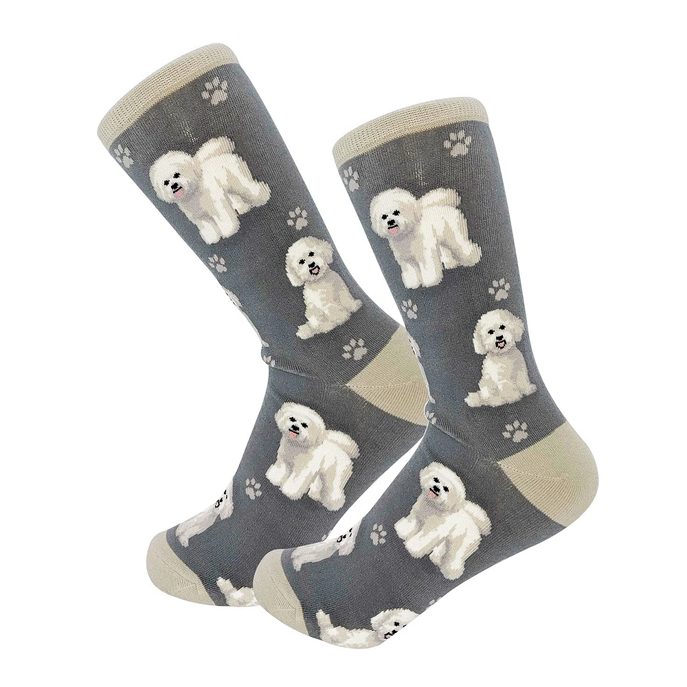 E&S Pets Bichon Frise Novelty Crew Socks for only USD 11.99 | Hallmark