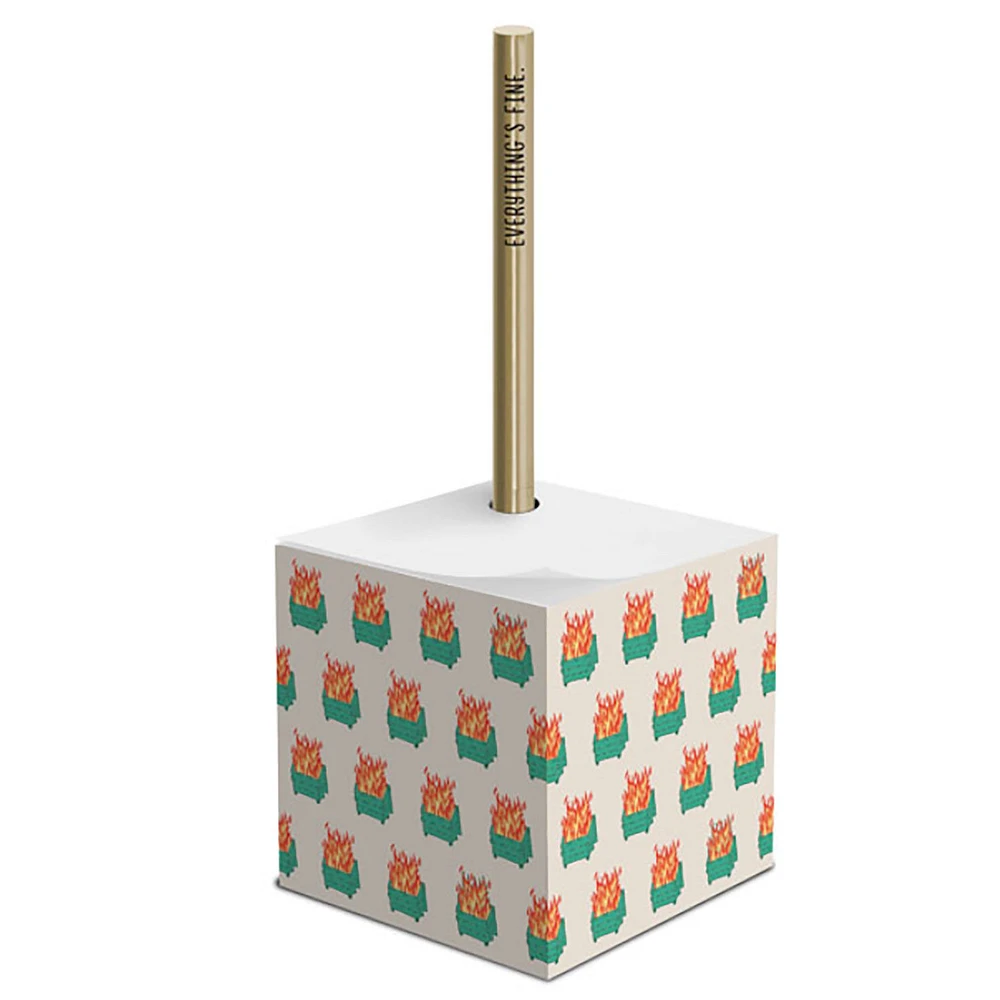 Hallmark Shoebox Everything's Fine Note Cube and Pen Set for only USD 22.99 | Hallmark