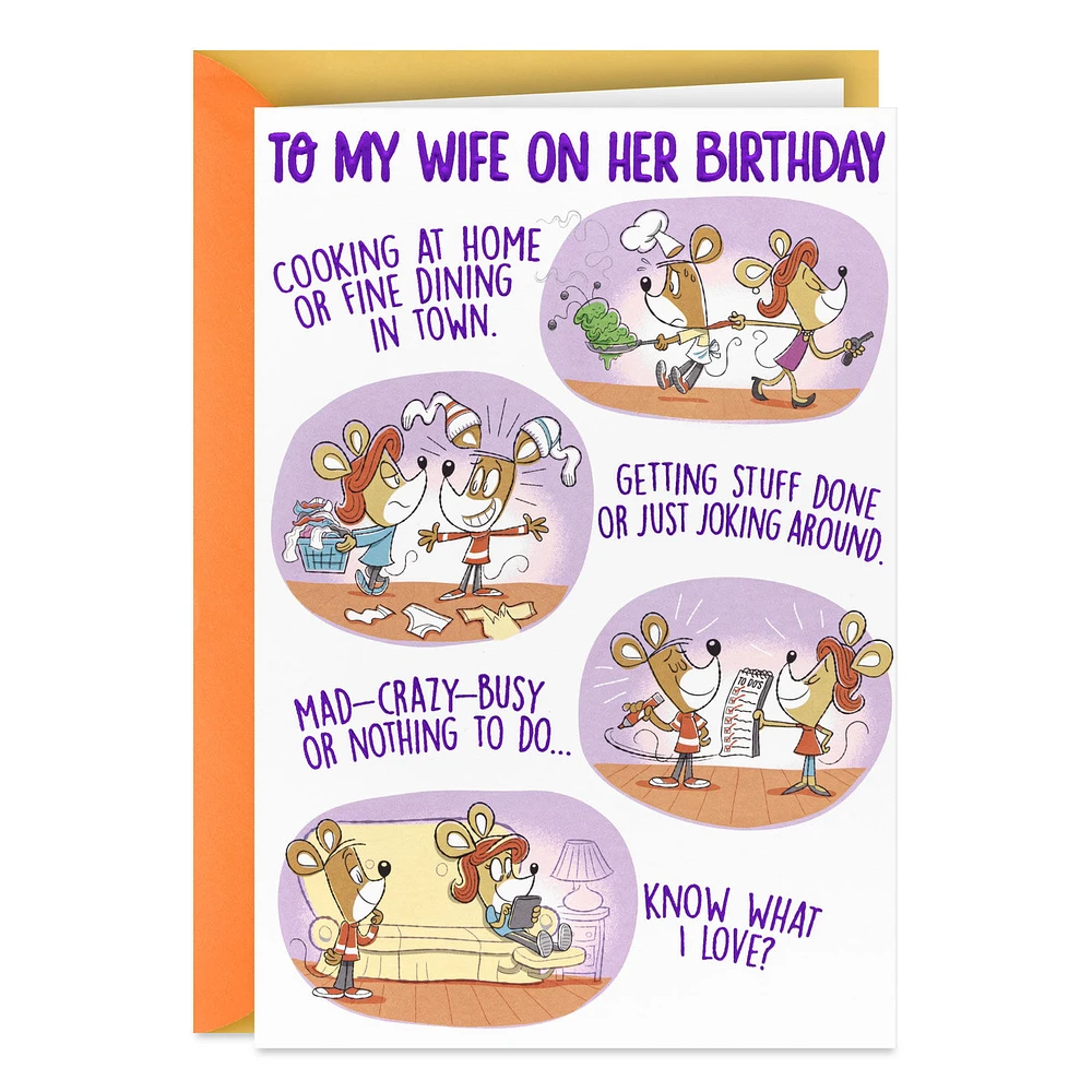 What I Love Funny Birthday Card for Wife for only USD 5.99 | Hallmark