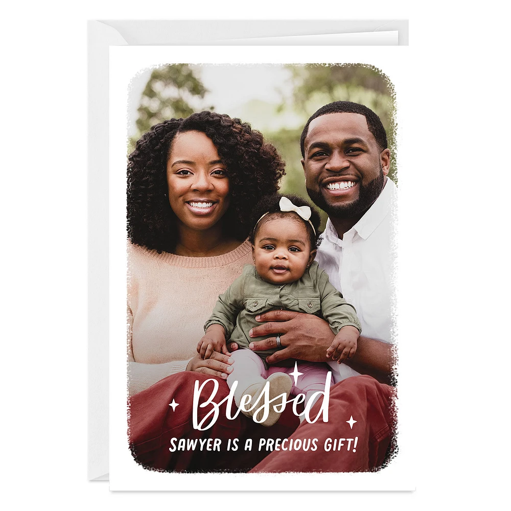 Blessed White Frame Custom Card for only USD 4.99 | Hallmark