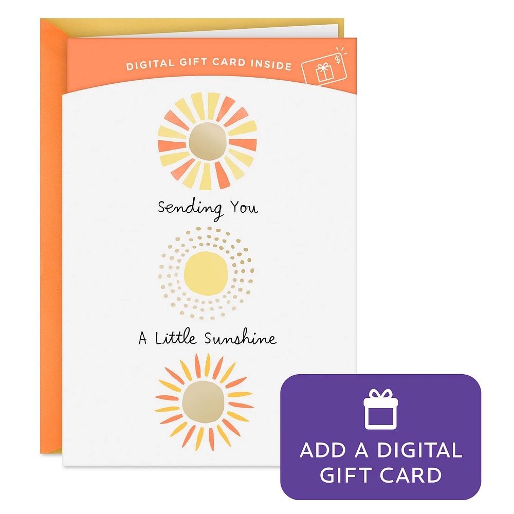 Sending You a Little Sunshine Gift Card Greeting Encouragement Card for only USD 4.99 | Hallmark