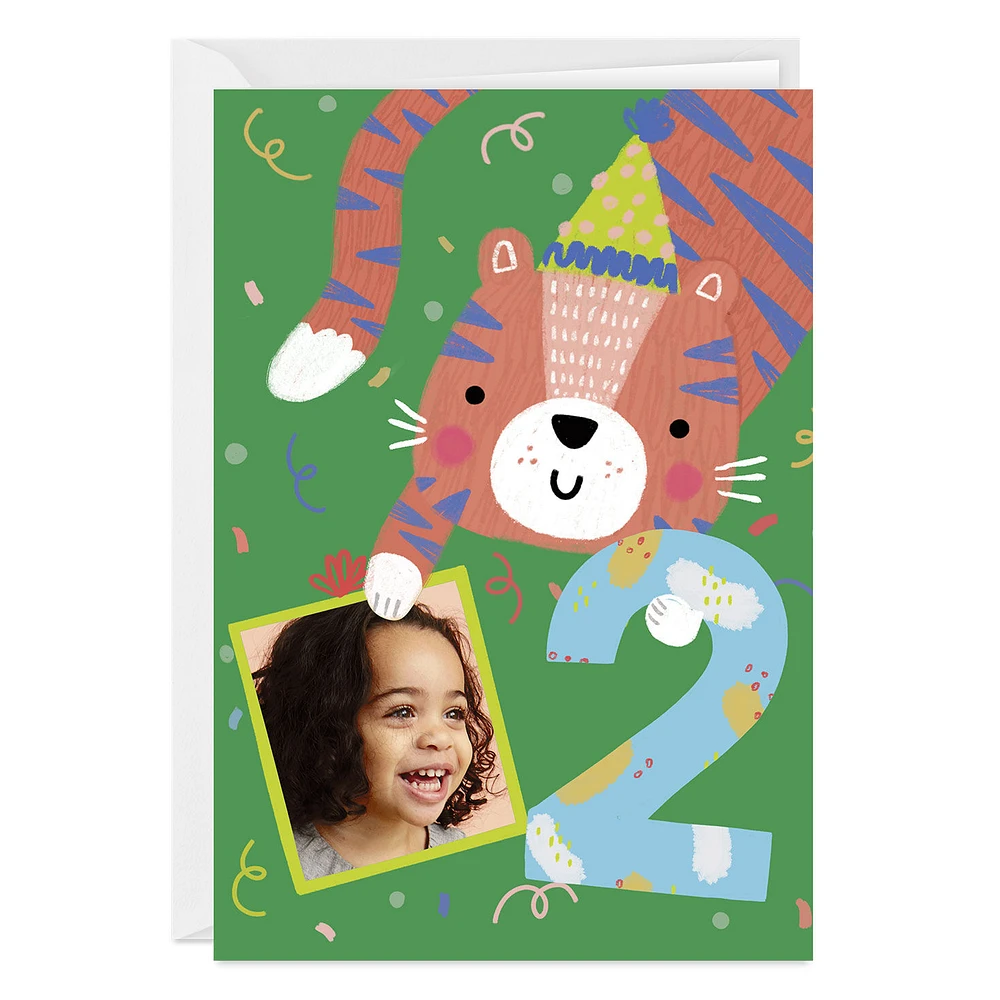Festive Tiger Custom 2nd Birthday Card for only USD 4.99 | Hallmark