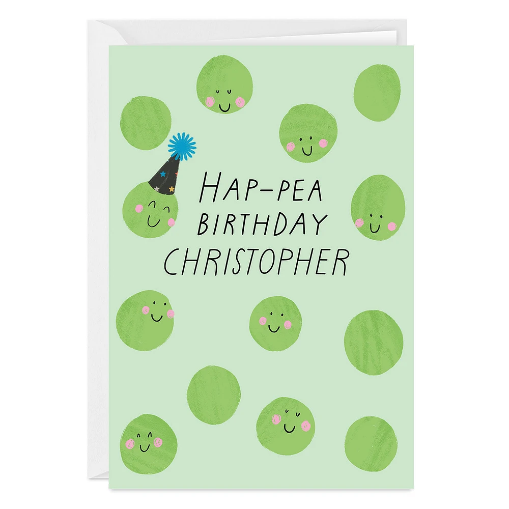 Hap-pea Day Funny Custom Birthday Card for only USD 4.99 | Hallmark