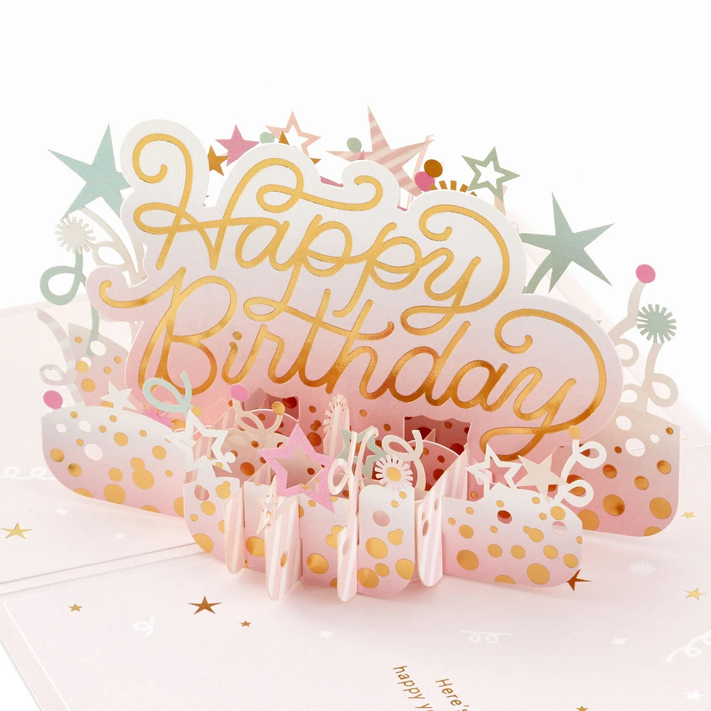 Here's to a Happy Year Ahead 3D Pop-Up Birthday Card for only USD 12.99 | Hallmark