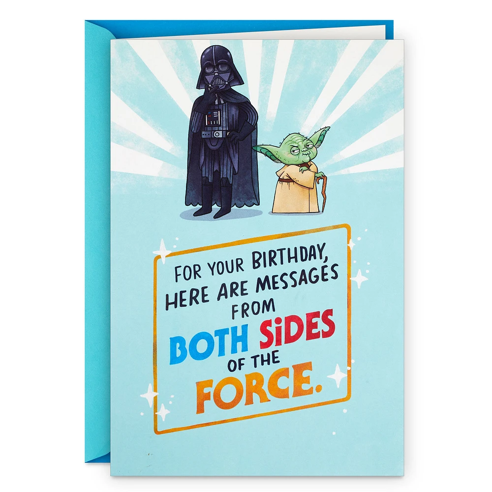 Star Wars™ Both Sides of the Force Funny Birthday Card With Mini Cards for only USD 5.59 | Hallmark