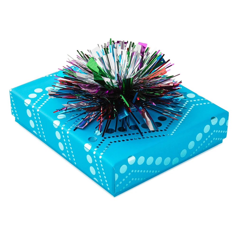 4.5" Turquoise Chevrons Gift Card Holder Box With Bow for only USD 6.99 | Hallmark